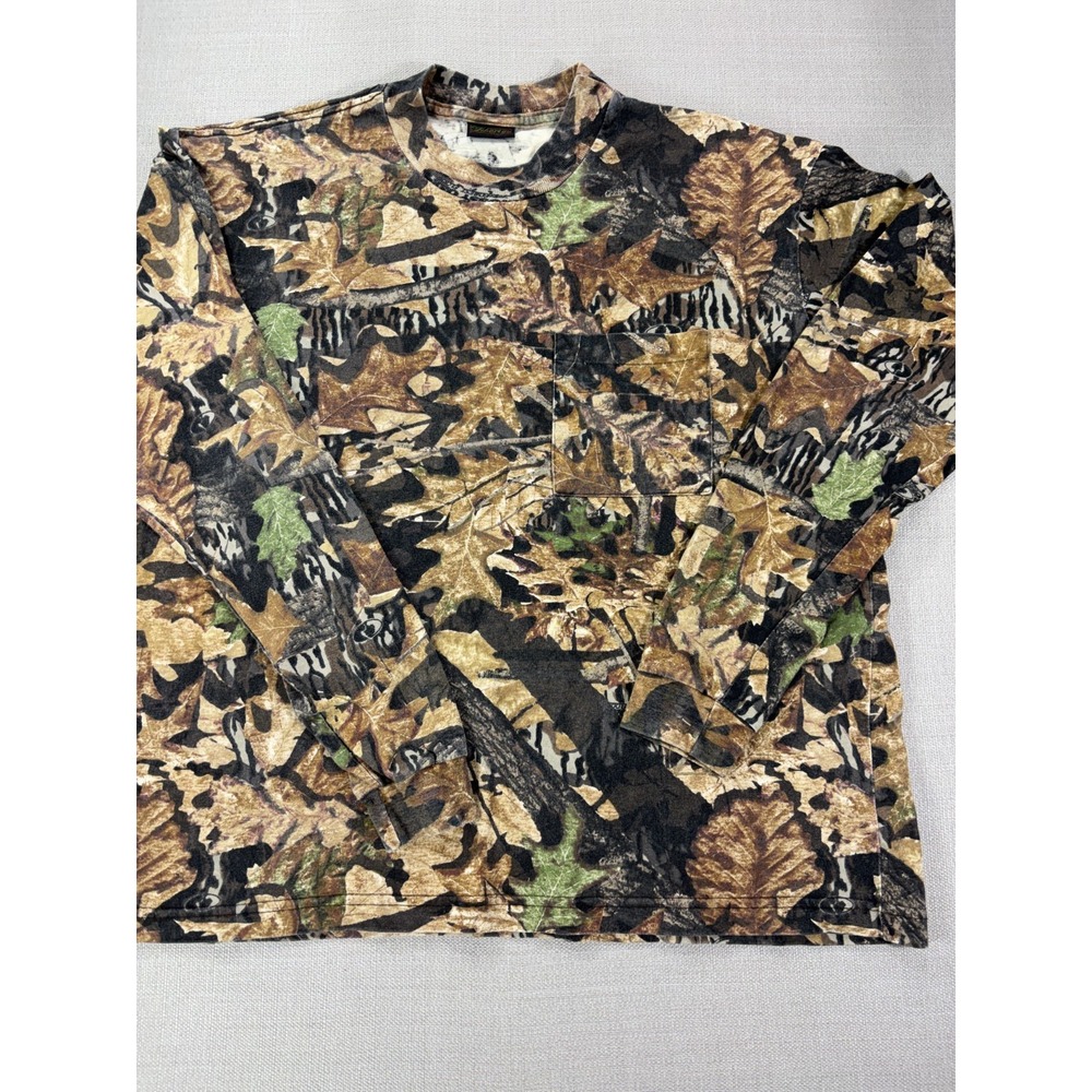 Liberty Mossy Oak Forest Floor Camo Long Sleeve Hunting Tee Size L?